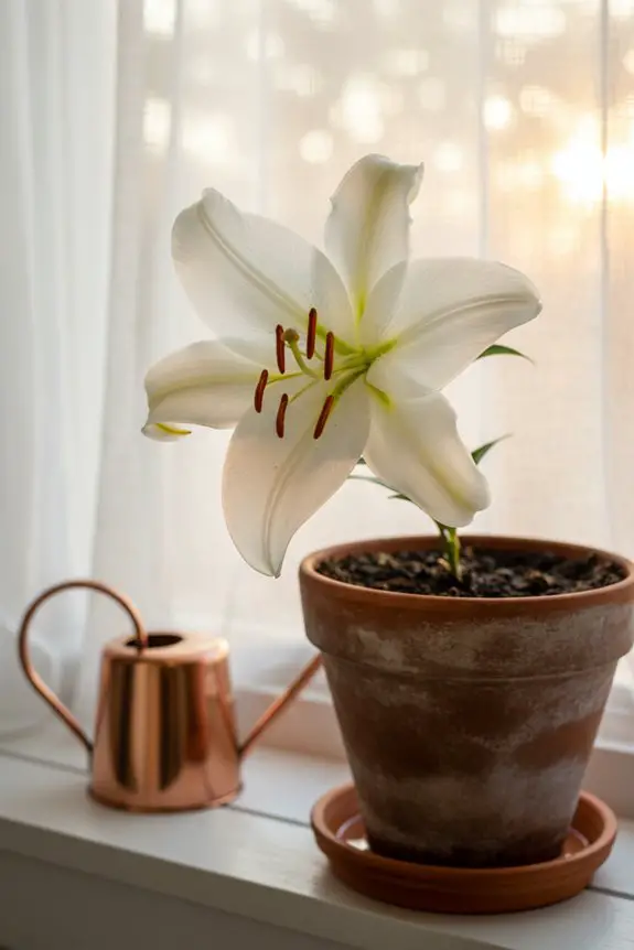 indoor lily flower care