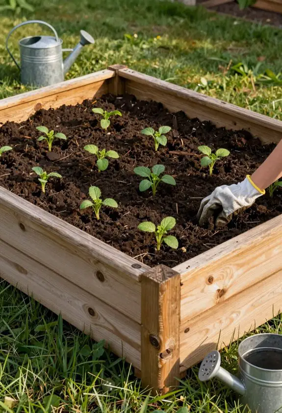 thriving garden bed maintenance